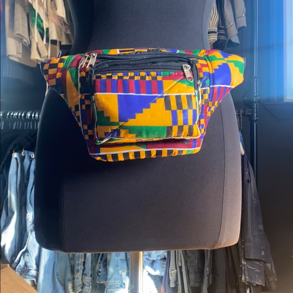 Handmade African Kente Cloth Fanny Pack